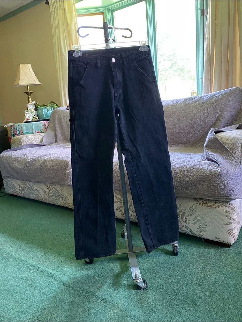 Classic Black Cargo Pants for Men - Casual Utility Style